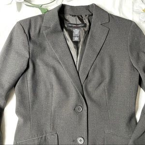 NY & Co. Gray Dress Blazer